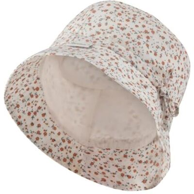 Sterntaler Kinderhut mit blumenmuster hatt/hatt för flickor, Rå, 47 Sterntaler Kinderhut mit blumenmuster hatt/hatt för flickor, Rå, 47
