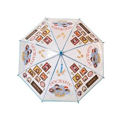 CYPBRANDS CyP Brands Harry Potter paraply, paraply för pojkar och flickor, transparent, officiell produkt, Genomskinlig CYPBRANDS CyP Brands Harry Potter paraply, paraply för pojkar och flickor, transparent, officiell produkt, Genomskinlig