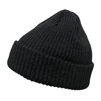Flexfit unisex ribbmössa svart en storlek Yupoong huvudbonader Flexfit unisex ribbmössa svart en storlek Yupoong huvudbonader