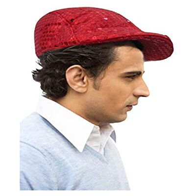 Dress Up America Newsboy Cabbie Hat för vuxna (röd) Dress Up America Newsboy Cabbie Hat för vuxna (röd)