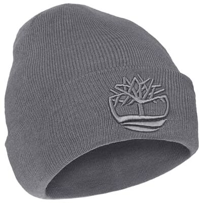 Timberland Herr Tonal 3D broderad mössa mjuk stickad vinterhatt, upphöjd logotyp, varm stretch passform för kallt väder, Medium grå ljung, one size Timberland Herr Tonal 3D broderad mössa mjuk stickad vinterhatt, upphöjd logotyp, varm stretch passform för kallt väder, Medium grå ljung, one size