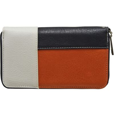 ENVY Dam Penny Orange/Marinblå Bi Fold Wallet, Orange/Marinblå, S UK, Orange/marinblå, Small ENVY Dam Penny Orange/Marinblå Bi Fold Wallet, Orange/Marinblå, S UK, Orange/marinblå, Small