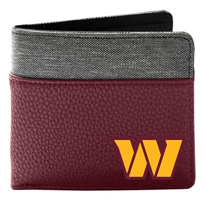 Little Earth Productions Littlearth Unisex-vuxen NFL Washington Commanders Pebble Bi-Fold plånbok, lagfärg, 12,7 cm x 10 cm x 2,5 cm, lagfärg, 12,7 cm x 10,2 cm x 2,5 cm, Pebble dubbelvikt plånbok Little Earth Productions Littlearth Unisex-vuxen NFL Washington Commanders Pebble Bi-Fold plånbok, lagfärg, 12,7 cm x 10 cm x 2,5 cm, lagfärg, 12,7 cm x 10,2 cm x 2,5 cm, Pebble dubbelvikt plånbok