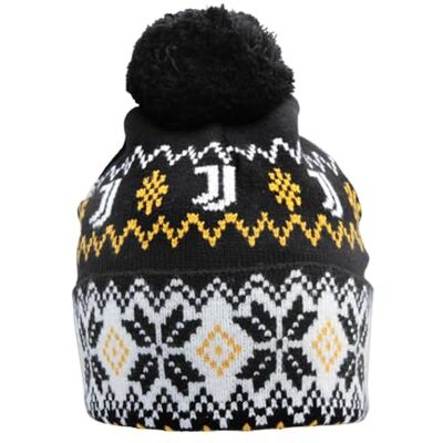 JUVENTUS PONPON Jacquard mössa 52% VI 30% PL 18% PA 133477, Svart, one size JUVENTUS PONPON Jacquard mössa 52% VI 30% PL 18% PA 133477, Svart, one size