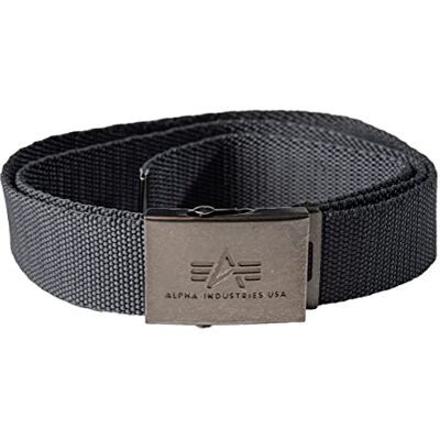 Alpha Industries Heavy Duty Bälte 4 cm Unisex Rep.Grey Alpha Industries Heavy Duty Bälte 4 cm Unisex Rep.Grey