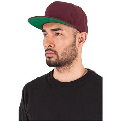 Flexfit Unisex Classic Snapback baseballkeps, rödbrun, ungdom Flexfit Unisex Classic Snapback baseballkeps, rödbrun, ungdom