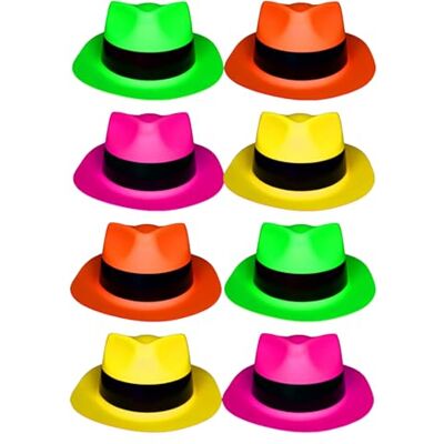 UV FLOOR UVFLOOR UV Floor set med 12 L-XL fluorescerande hattar speciellt svart och ultra lila ljus 4 ljusa färger fluorescerande tillbehör tunn plast UV FLOOR UVFLOOR UV Floor set med 12 L-XL fluorescerande hattar speciellt svart och ultra lila ljus 4 ljusa färger fluorescerande tillbehör tunn plast