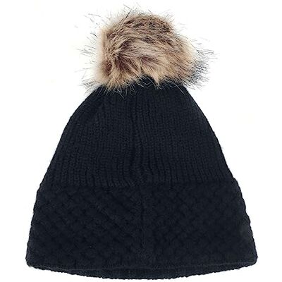 CHILLOUTS Damer Apple Hat beanie-mössa, svart, en storlek CHILLOUTS Damer Apple Hat beanie-mössa, svart, en storlek