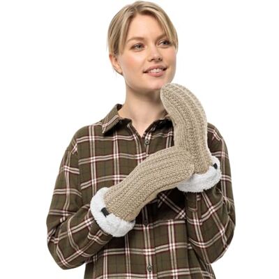 Jack Wolfskin HIGHLOFT Knit Mitten W handske, anis, S, anis, S Jack Wolfskin HIGHLOFT Knit Mitten W handske, anis, S, anis, S