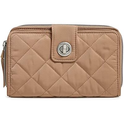 Vera Bradley Dam prestanda twill RFID Turnlock plånbok, Änglark solbränd, en storlek Vera Bradley Dam prestanda twill RFID Turnlock plånbok, Änglark solbränd, en storlek