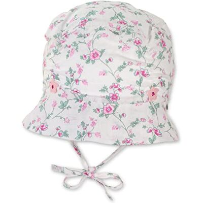 Sterntaler Unisex barnhatt blommor barnhatt, Vit, 49 Sterntaler Unisex barnhatt blommor barnhatt, Vit, 49
