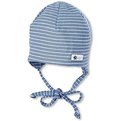 Sterntaler OCS Beanie Ringel – mjuk beanie-mössa av singlejersey (bio) med subtila ränder – unisex huvudbonad – baby och barn övergångsmössa med band – från födseln, sammet blå, 45 Sterntaler OCS Beanie Ringel – mjuk beanie-mössa av singlejersey (bio) med subtila ränder – unisex huvudbonad – baby och barn övergångsmössa med band – från födseln, sammet blå, 45