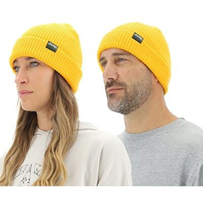 Jeep J J22w ribbad stickad keps, unisex mössa, vuxen Jeep J J22w ribbad stickad keps, unisex mössa, vuxen