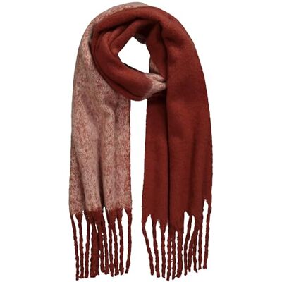 Ulla Popken dam boucle randig halsduk, bärnsten, En Storlek Ulla Popken dam boucle randig halsduk, bärnsten, En Storlek