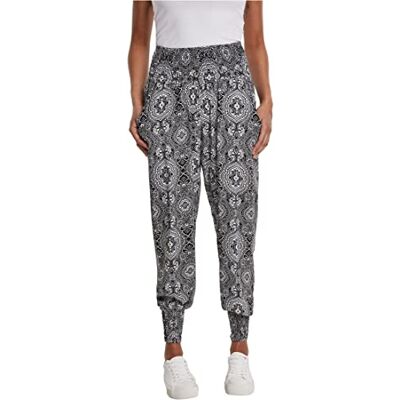 Urban Classics Ladies Sarongbyxor, fashionabla dambyxor med högt snitt, storlekar XS-5XL, finns i tre färger, bandana, L Urban Classics Ladies Sarongbyxor, fashionabla dambyxor med högt snitt, storlekar XS-5XL, finns i tre färger, bandana, L