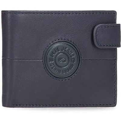 Pepe Jeans Cracker Horisontell plånbok med blå klickstängning 11x8,5x1 cms Läder, Blå, Talla única, Horisontell plånbok med klickstängning Pepe Jeans Cracker Horisontell plånbok med blå klickstängning 11x8,5x1 cms Läder, Blå, Talla única, Horisontell plånbok med klickstängning