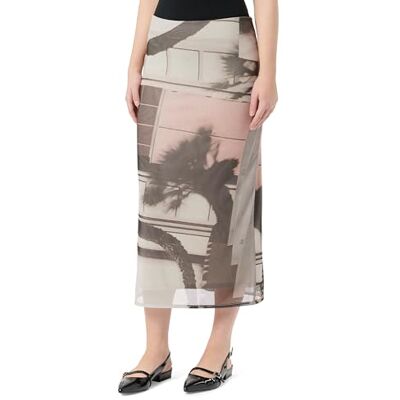 Desigual Fal_Shelley kjol för kvinnor, Vit, S Desigual Fal_Shelley kjol för kvinnor, Vit, S