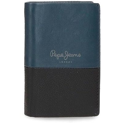 Pepe Jeans Dual Vertikal plånbok med blå plånbok 8,5x11,5x1 cms läder, Blå, Talla única, Vertikal plånbok med plånbok Pepe Jeans Dual Vertikal plånbok med blå plånbok 8,5x11,5x1 cms läder, Blå, Talla única, Vertikal plånbok med plånbok