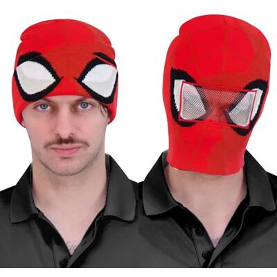 Concept One Marvel Spider-Man Miles Morales Roll Down Cuff Beanie mössa stickad mössa vinter skalle mössa, röd, one size Concept One Marvel Spider-Man Miles Morales Roll Down Cuff Beanie mössa stickad mössa vinter skalle mössa, röd, one size