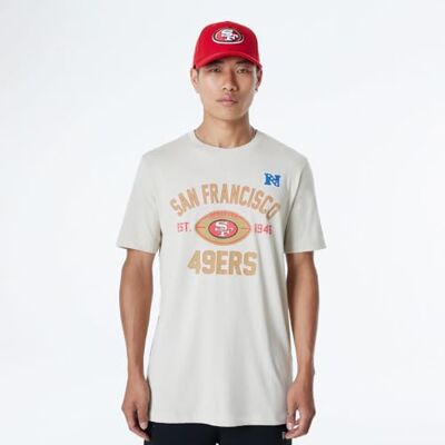 San Francisco 49ers New Era keps NFL normal t-shirt nödställd skärmtryck team grafisk sten unisex San Francisco 49ers New Era keps NFL normal t-shirt nödställd skärmtryck team grafisk sten unisex