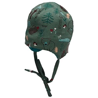 Sterntaler Pojkar beanie skogsdjur mössa, mörkgrön, 43 Sterntaler Pojkar beanie skogsdjur mössa, mörkgrön, 43
