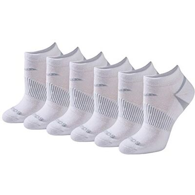 Saucony damstrumpor (6-pack), Vit bas (6 par), Shoe Size: 4-7 Saucony damstrumpor (6-pack), Vit bas (6 par), Shoe Size: 4-7
