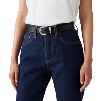 Levi's Phoebe bälte för damer, vanlig svart, 110, Vanlig svart, 110 Levi's Phoebe bälte för damer, vanlig svart, 110, Vanlig svart, 110