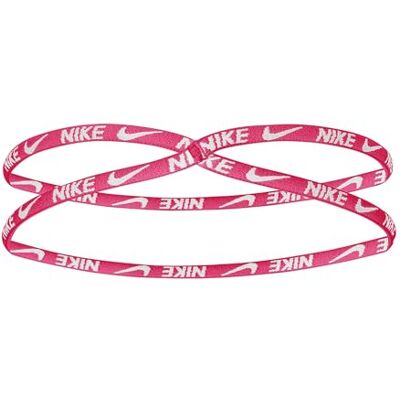 NIKE Fixed Lace pannband hårband av polyamid i färgen aktiv rosa/vit, N.100.2627.613.OS NIKE Fixed Lace pannband hårband av polyamid i färgen aktiv rosa/vit, N.100.2627.613.OS