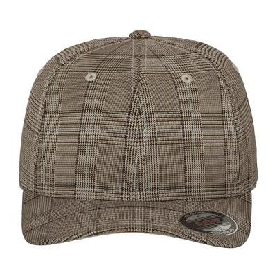 Flexfit dam och herr baseballkepsar Glen Check Cap, brn/khaki, S-M Flexfit dam och herr baseballkepsar Glen Check Cap, brn/khaki, S-M