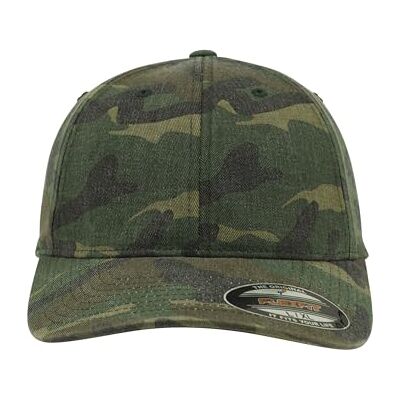 Flexfit Unisex kamouflagemössor, Grön kamouflage (Green Camo), S/M Flexfit Unisex kamouflagemössor, Grön kamouflage (Green Camo), S/M