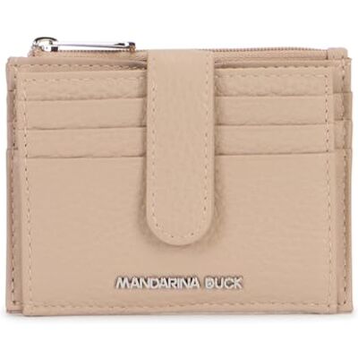 Mandarina Duck Mellow läderplånbok, resetillbehör-plånbok för kvinnor, en storlek, Varm taupe, Taglia Unica Mandarina Duck Mellow läderplånbok, resetillbehör-plånbok för kvinnor, en storlek, Varm taupe, Taglia Unica