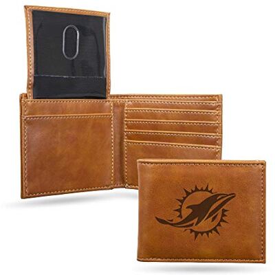 Rico Industries NFL lasergraverad plånbok med kulle, brun Lagfärg 3.5 x 4.25-inches Rico Industries NFL lasergraverad plånbok med kulle, brun Lagfärg 3.5 x 4.25-inches