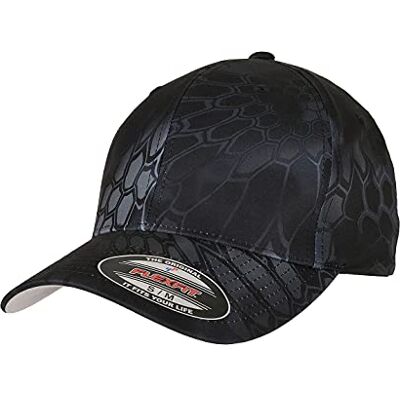 Flexfit Yupoong Unisex baseballkeps med licensierad kryptek kamouflagemönster, flexband inuti, sportig passform keps, storlek S/M eller L/XL (54–61 cm huvudomkrets), typhon, L-XL Flexfit Yupoong Unisex baseballkeps med licensierad kryptek kamouflagemönster, flexband inuti, sportig passform keps, storlek S/M eller L/XL (54–61 cm huvudomkrets), typhon, L-XL
