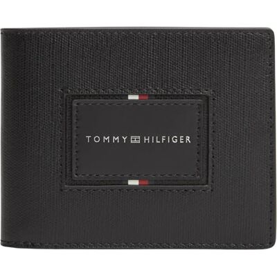 Tommy Hilfiger herr Th Foundation Mini Cc plånbok AM0AM14505 dubbelvikt plånbok, svart, en storlek Tommy Hilfiger herr Th Foundation Mini Cc plånbok AM0AM14505 dubbelvikt plånbok, svart, en storlek