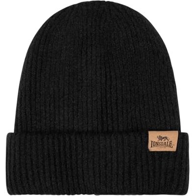 Lonsdale Unisex Bridport Beanie-mössa, svart, En Storlek Lonsdale Unisex Bridport Beanie-mössa, svart, En Storlek