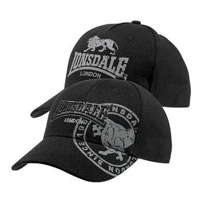 Lonsdale Unisex keps dubbelpack Leion dubbelpack, svart, En Storlek Lonsdale Unisex keps dubbelpack Leion dubbelpack, svart, En Storlek