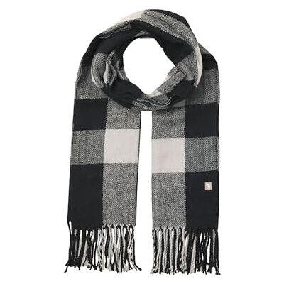 JACK & JONES Jaclint Check Scarf, Black Beauty, One Size, Svart skönhet, Einheitsgröße JACK & JONES Jaclint Check Scarf, Black Beauty, One Size, Svart skönhet, Einheitsgröße