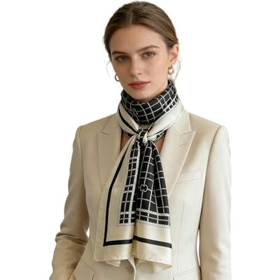 YMXHHB Silke halsduk mullbär silke mode halsdukar lång lätt sjal wrap .., W04, one size YMXHHB Silke halsduk mullbär silke mode halsdukar lång lätt sjal wrap .., W04, one size