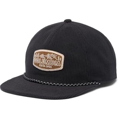 Columbia Packsaddle Corduroy snapback, Svart/Chenille-lapp, one size Columbia Packsaddle Corduroy snapback, Svart/Chenille-lapp, one size