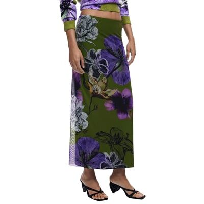 Desigual GONNA LUNGA DONNA VERDE Desigual GONNA LUNGA DONNA VERDE