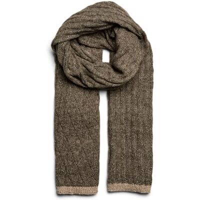 PIECES Pcjohanna Long Cable Scarf Lurex Bc, Morel, Einheitsgröße PIECES Pcjohanna Long Cable Scarf Lurex Bc, Morel, Einheitsgröße