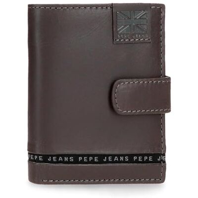 Pepe Jeans Tape vertikal plånbok med korthållare och klickstängning brun 8,5 x 10,5 x 1 cm läder av joumma väskor, Brun, Talla única, Vertikal plånbok med korthållare och klickstängning Pepe Jeans Tape vertikal plånbok med korthållare och klickstängning brun 8,5 x 10,5 x 1 cm läder av joumma väskor, Brun, Talla única, Vertikal plånbok med korthållare och klickstängning