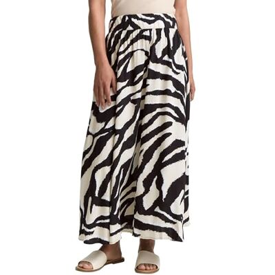 TOM TAILOR Midikjol för kvinnor, 38070 – abstrakt beige zebra, 36 TOM TAILOR Midikjol för kvinnor, 38070 – abstrakt beige zebra, 36