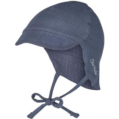 Sterntaler Keps med knytband av muslin solhatt, blå, 49 Sterntaler Keps med knytband av muslin solhatt, blå, 49