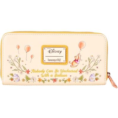 Loungefly Disney Nalle Puh plånbok dragkedja runt koppling, Gul, Puh Loungefly Disney Nalle Puh plånbok dragkedja runt koppling, Gul, Puh