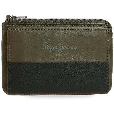 Pepe Jeans Dual Plånbok Grön 11x7x1,5 cms Läder, Grön, Talla única, myntbörs Pepe Jeans Dual Plånbok Grön 11x7x1,5 cms Läder, Grön, Talla única, myntbörs