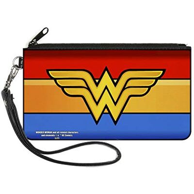 Buckle-Down Spänne ned damplånbok med dragkedja Wonder Woman small, 16,5 cm x 8,9 cm Buckle-Down Spänne ned damplånbok med dragkedja Wonder Woman small, 16,5 cm x 8,9 cm