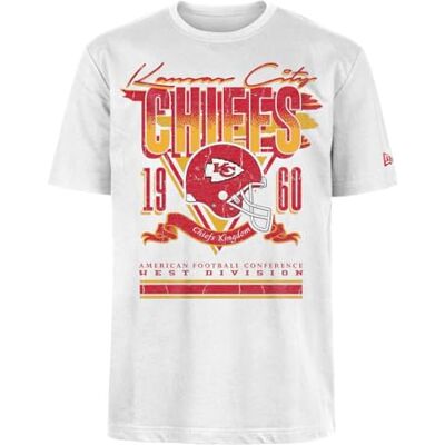 Kansas City Chiefs New Era keps NFL överdimensionerad t-shirt skärmtryck nödställt team grafisk vit unisex Kansas City Chiefs New Era keps NFL överdimensionerad t-shirt skärmtryck nödställt team grafisk vit unisex