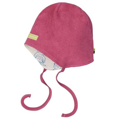 loud + proud zum wenden aus Baumwoll-Fleece, GOTS Zertifiziert, Mössa för flickor, läppstift loud + proud zum wenden aus Baumwoll-Fleece, GOTS Zertifiziert, Mössa för flickor, läppstift