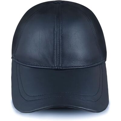 URBAN 5884 läderhatt – herr- och damhatt, äkta läderhatt med skärm, mjuk lädermössa, unisex, blå, blå, 50-65 URBAN 5884 läderhatt – herr- och damhatt, äkta läderhatt med skärm, mjuk lädermössa, unisex, blå, blå, 50-65